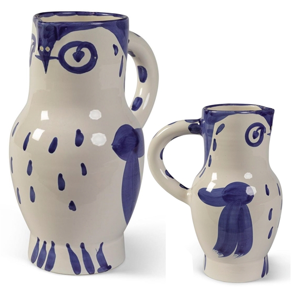 Pablo Picasso ''Hibou'', Number 253 -- Ceramic Owl Pitcher Created at the Madoura Pottery Studios